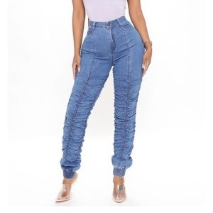 Fashion Nova Ruched Jeans